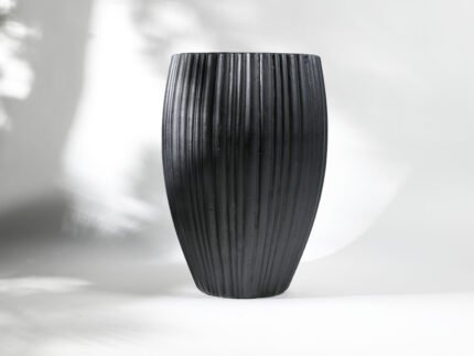 Black Cement Fiber pot